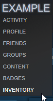 Как найти инвентарь в Steam