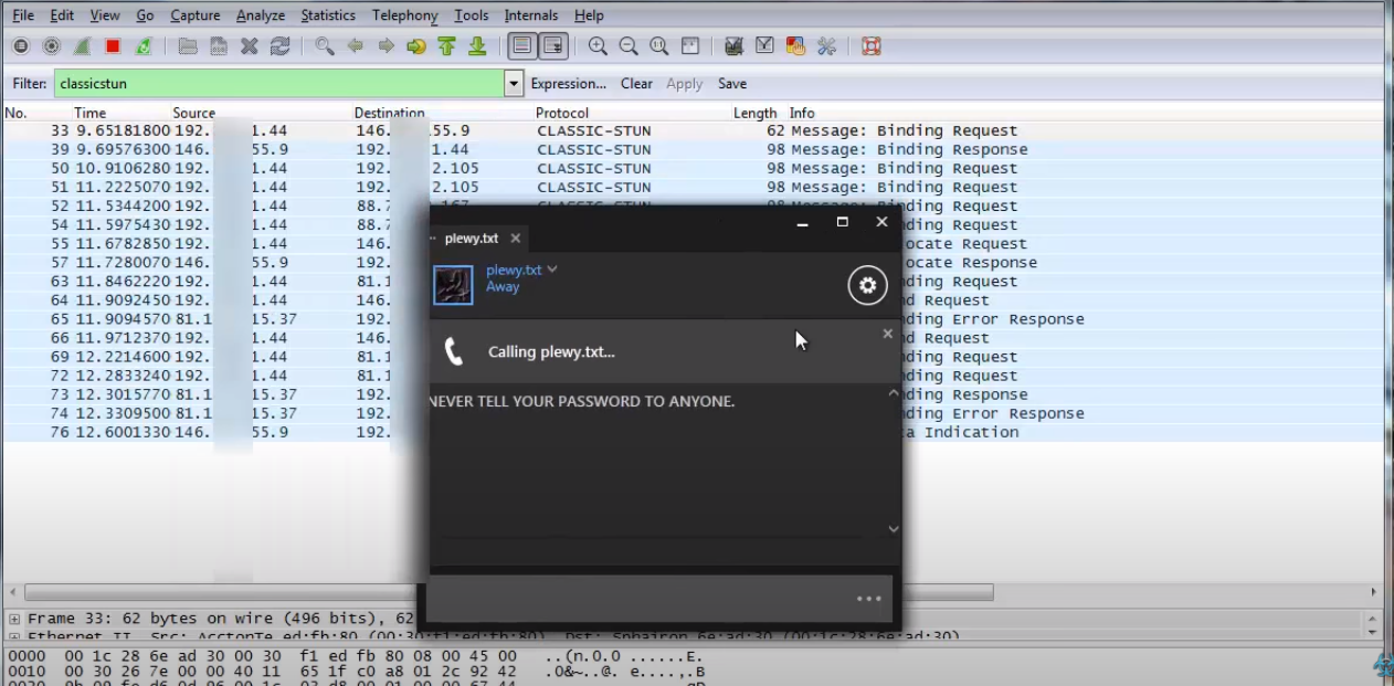 Использование WireShark для получения IP в Steam